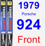 Front Wiper Blade Pack for 1979 Porsche 924 - Vision Saver