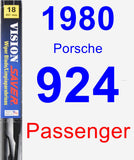 Passenger Wiper Blade for 1980 Porsche 924 - Vision Saver