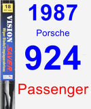 Passenger Wiper Blade for 1987 Porsche 924 - Vision Saver