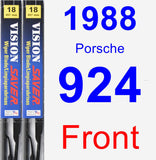 Front Wiper Blade Pack for 1988 Porsche 924 - Vision Saver