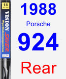 Rear Wiper Blade for 1988 Porsche 924 - Vision Saver