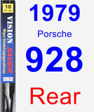 Rear Wiper Blade for 1979 Porsche 928 - Vision Saver