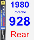 Rear Wiper Blade for 1980 Porsche 928 - Vision Saver