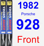 Front Wiper Blade Pack for 1982 Porsche 928 - Vision Saver