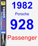 Passenger Wiper Blade for 1982 Porsche 928 - Vision Saver