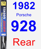 Rear Wiper Blade for 1982 Porsche 928 - Vision Saver