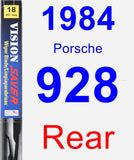 Rear Wiper Blade for 1984 Porsche 928 - Vision Saver