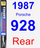 Rear Wiper Blade for 1987 Porsche 928 - Vision Saver