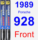 Front Wiper Blade Pack for 1989 Porsche 928 - Vision Saver