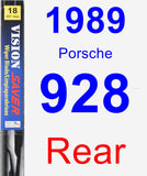 Rear Wiper Blade for 1989 Porsche 928 - Vision Saver