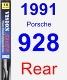 Rear Wiper Blade for 1991 Porsche 928 - Vision Saver