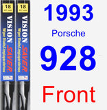 Front Wiper Blade Pack for 1993 Porsche 928 - Vision Saver