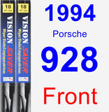 Front Wiper Blade Pack for 1994 Porsche 928 - Vision Saver