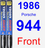 Front Wiper Blade Pack for 1986 Porsche 944 - Vision Saver