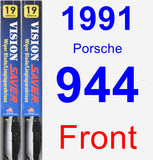 Front Wiper Blade Pack for 1991 Porsche 944 - Vision Saver