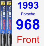 Front Wiper Blade Pack for 1993 Porsche 968 - Vision Saver