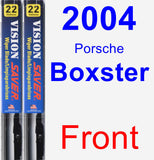 Front Wiper Blade Pack for 2004 Porsche Boxster - Vision Saver