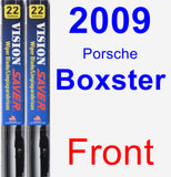 Front Wiper Blade Pack for 2009 Porsche Boxster - Vision Saver