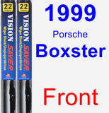 Front Wiper Blade Pack for 1999 Porsche Boxster - Vision Saver