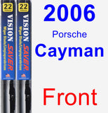 Front Wiper Blade Pack for 2006 Porsche Cayman - Vision Saver