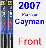 Front Wiper Blade Pack for 2007 Porsche Cayman - Vision Saver