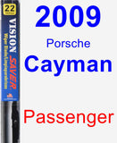 Passenger Wiper Blade for 2009 Porsche Cayman - Vision Saver