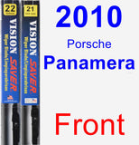 Front Wiper Blade Pack for 2010 Porsche Panamera - Vision Saver