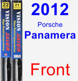 Front Wiper Blade Pack for 2012 Porsche Panamera - Vision Saver