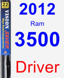 Driver Wiper Blade for 2012 Ram 3500 - Vision Saver