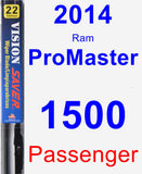 Passenger Wiper Blade for 2014 Ram ProMaster 1500 - Vision Saver