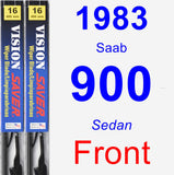 Front Wiper Blade Pack for 1983 Saab 900 - Vision Saver