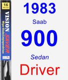 Driver Wiper Blade for 1983 Saab 900 - Vision Saver