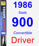 Driver Wiper Blade for 1986 Saab 900 - Vision Saver