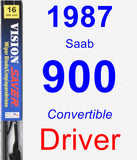 Driver Wiper Blade for 1987 Saab 900 - Vision Saver