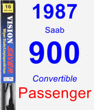 Passenger Wiper Blade for 1987 Saab 900 - Vision Saver