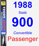 Passenger Wiper Blade for 1988 Saab 900 - Vision Saver