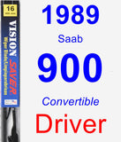 Driver Wiper Blade for 1989 Saab 900 - Vision Saver