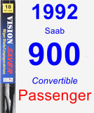 Passenger Wiper Blade for 1992 Saab 900 - Vision Saver