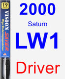 Driver Wiper Blade for 2000 Saturn LW1 - Vision Saver