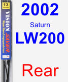 Rear Wiper Blade for 2002 Saturn LW200 - Vision Saver