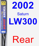 Rear Wiper Blade for 2002 Saturn LW300 - Vision Saver