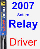 Driver Wiper Blade for 2007 Saturn Relay - Vision Saver