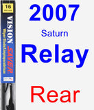 Rear Wiper Blade for 2007 Saturn Relay - Vision Saver