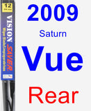 Rear Wiper Blade for 2009 Saturn Vue - Vision Saver