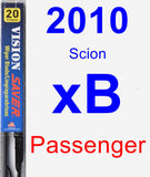 Passenger Wiper Blade for 2010 Scion xB - Vision Saver