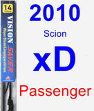 Passenger Wiper Blade for 2010 Scion xD - Vision Saver