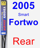 Rear Wiper Blade for 2005 Smart Fortwo - Vision Saver