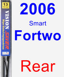 Rear Wiper Blade for 2006 Smart Fortwo - Vision Saver