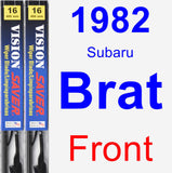 Front Wiper Blade Pack for 1982 Subaru Brat - Vision Saver