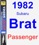 Passenger Wiper Blade for 1982 Subaru Brat - Vision Saver